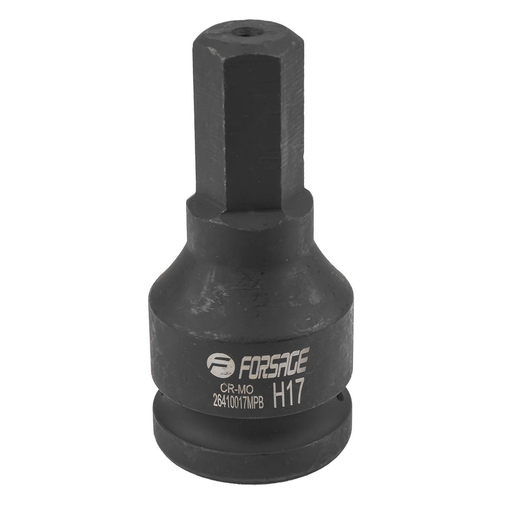 Головка-бита ударная 6-гранная 17мм, 3/4'' Forsage F-26410017MPB