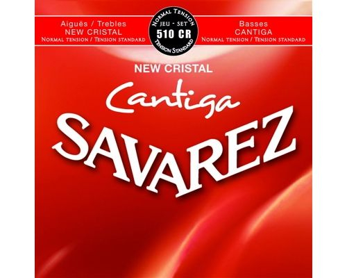 Savarez 510CR New Cristal Cantiga Red standard tension струны для классической гитары, нейлон
