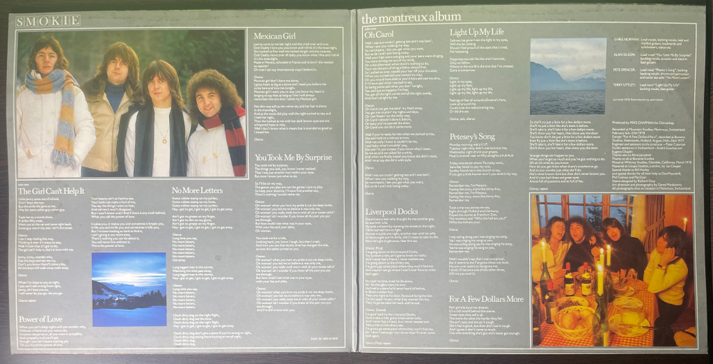 Smokie ‎– The Montreux Album (Англия 1978г.)