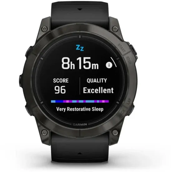 Умные часы Garmin EPIX Pro Gen 2 Sapphire Carbon Gray Black Leather Band 47mm
