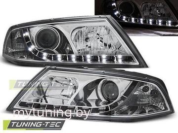 Передние фары Skoda Octavia 2 daylight chrome