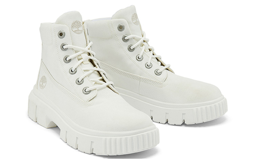 Timberland Greyfield Canvas Boot "White" Women"s