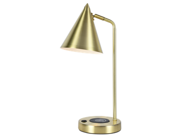 Настольный светильник с зарядкой для телефона 1*E14 ZRS.1066.06 латунь DESKLIGHT Zortes
