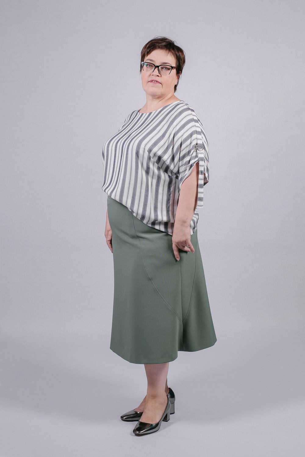 Юбка женская Mila Bezgerts 2959АП, цвет ниагара, размер 54