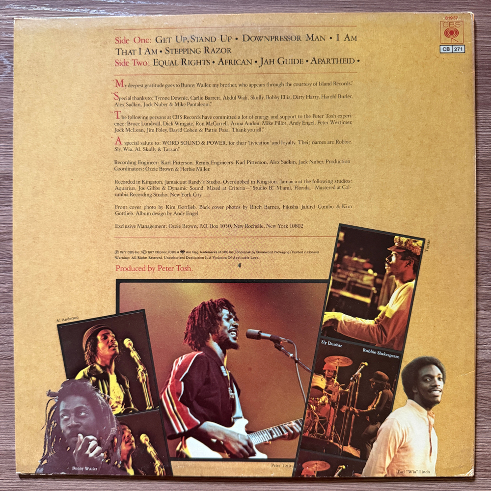 Peter Tosh - Equal Rights (Голландия 1977г.)