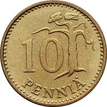 10 пенни 1963-1982 Финляндия