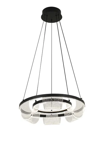 Люстра подвесная светодиодная NewRgy 3330/500 BLACK / Черный, 68 Вт, чёрная