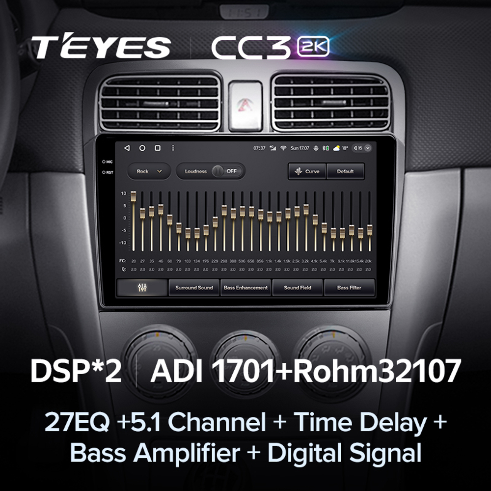 Teyes CC3 2K 9"для Subaru Forester 2002-2008