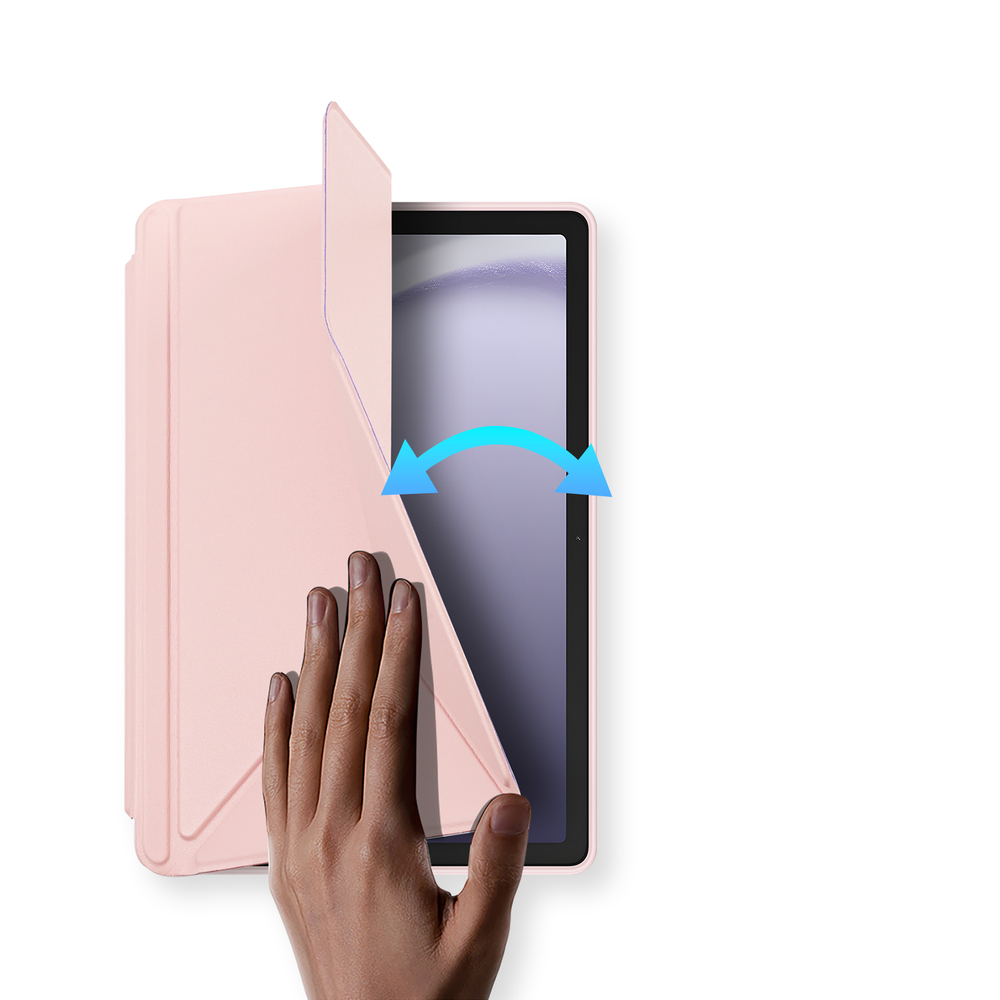 Чехол книжка розового цвета для планшета Samsung Galaxy Tab A9 Plus и Tab 11 Plus, серия Magi Series от Dux Ducis