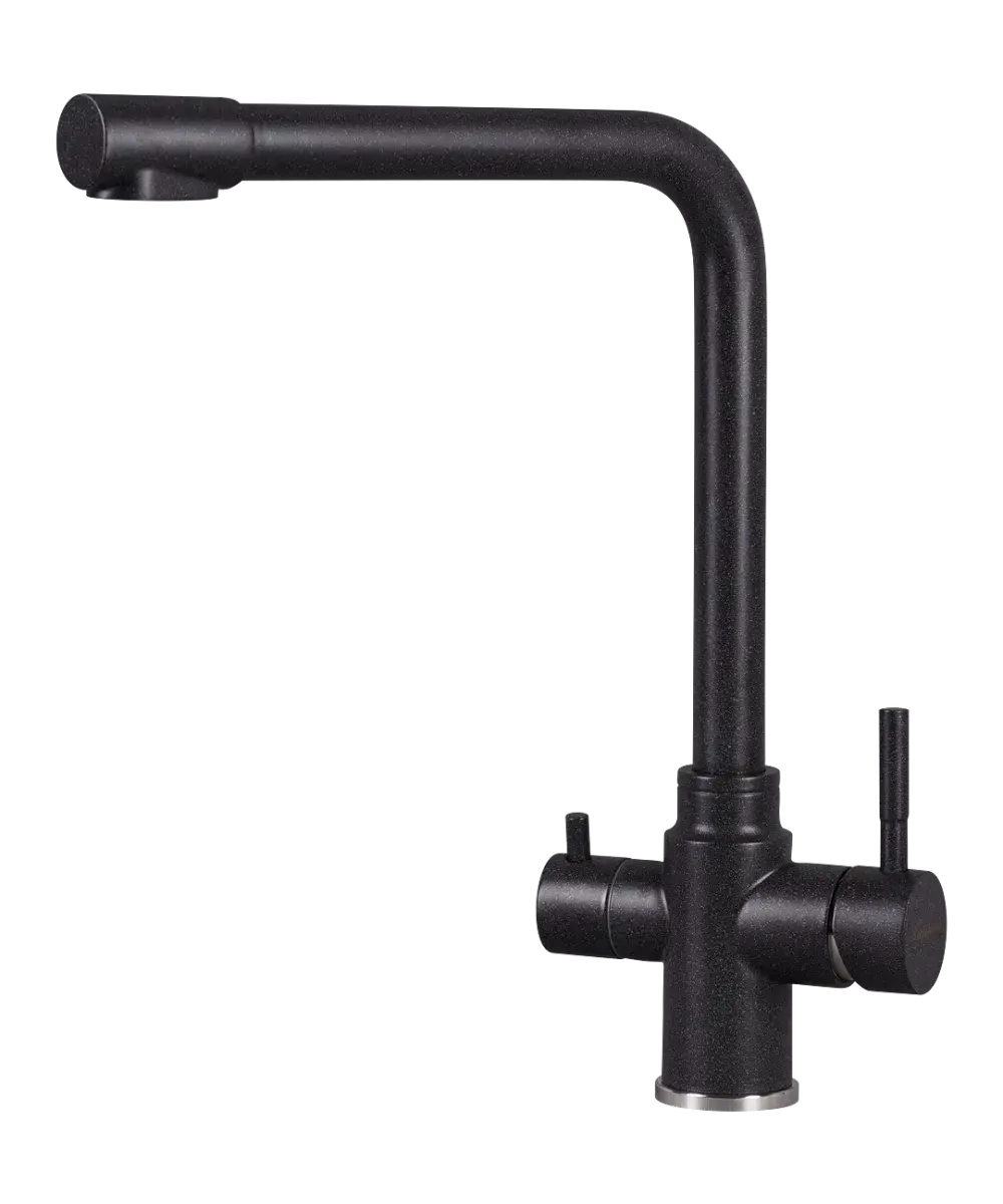 Кухонный смеситель Kuppersberg Geo KG2385CR BLACK METAL фото 