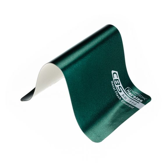 Пленка матовая зеленая Metal Flash Emerald Carbins