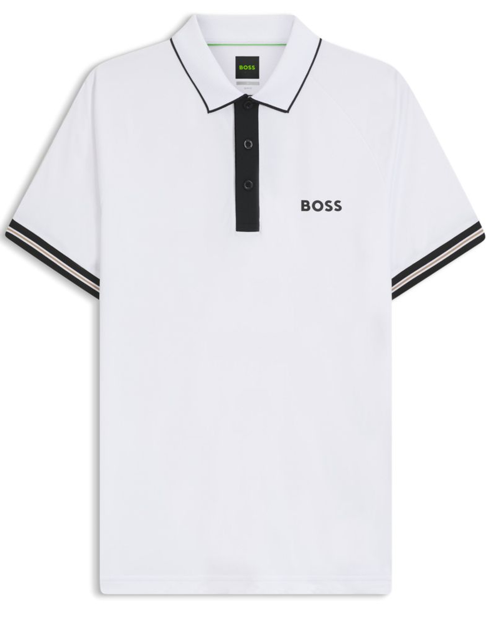 Мужское теннисное поло BOSS TOC Serve - white