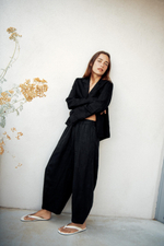 БРЮКИ БАРРЕЛ ИЗ 100% ЛЬНА — ZW COLLECTION — ZARA