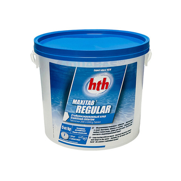 Хлор медленный стабилизированный 5кг HTH MAXITAB REGULAR таблетки 200гр. (упак. 1шт.) (C900502H1)