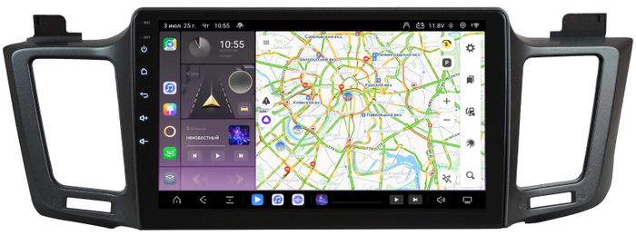 Магнитола для Toyota RAV4 XA40 2012-2019 - Kuberg QLed, Android 13, Быстрейшая, CarPlay, SIM-слот