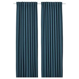 Комплект штор IKEA ANNAKAJSA (АННАКАЙСА), Синий, 145х250 см, 2 шт
