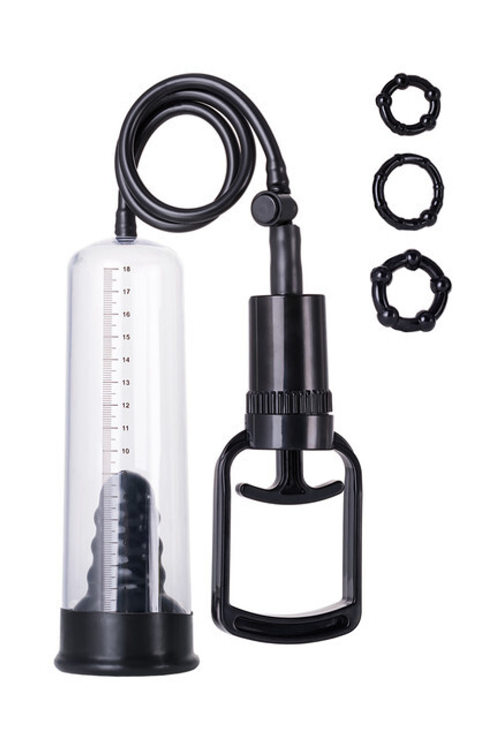 Поршневая вакуумная помпа Vacuum Pump (Цвет: прозрачный с черным)