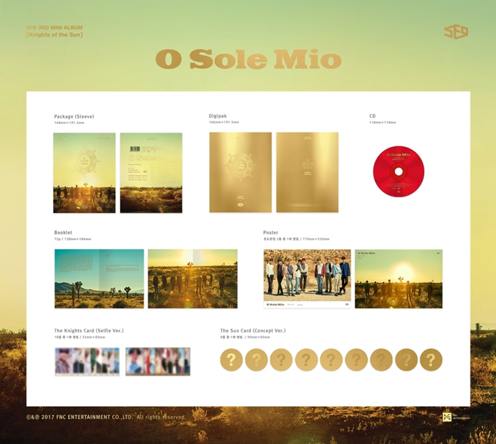 Альбом SF9 - KNIGHTS OF THE SUN 3rd Mini Album