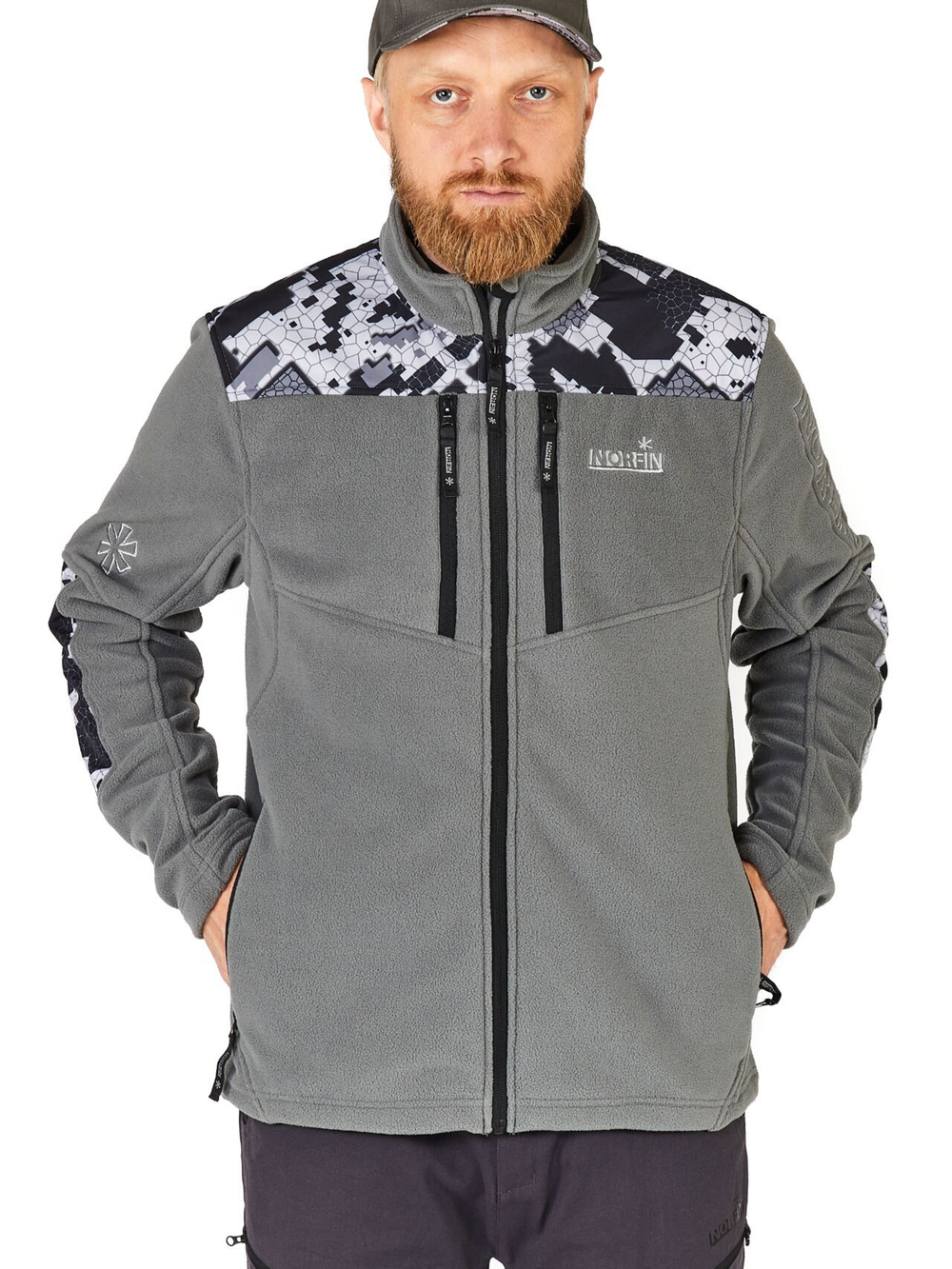 Куртка флисовая Norfin GLACIER CAMO 06 р.XXXL