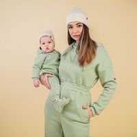Комбинезон оверсайз "Шалфей" женский утепленный
