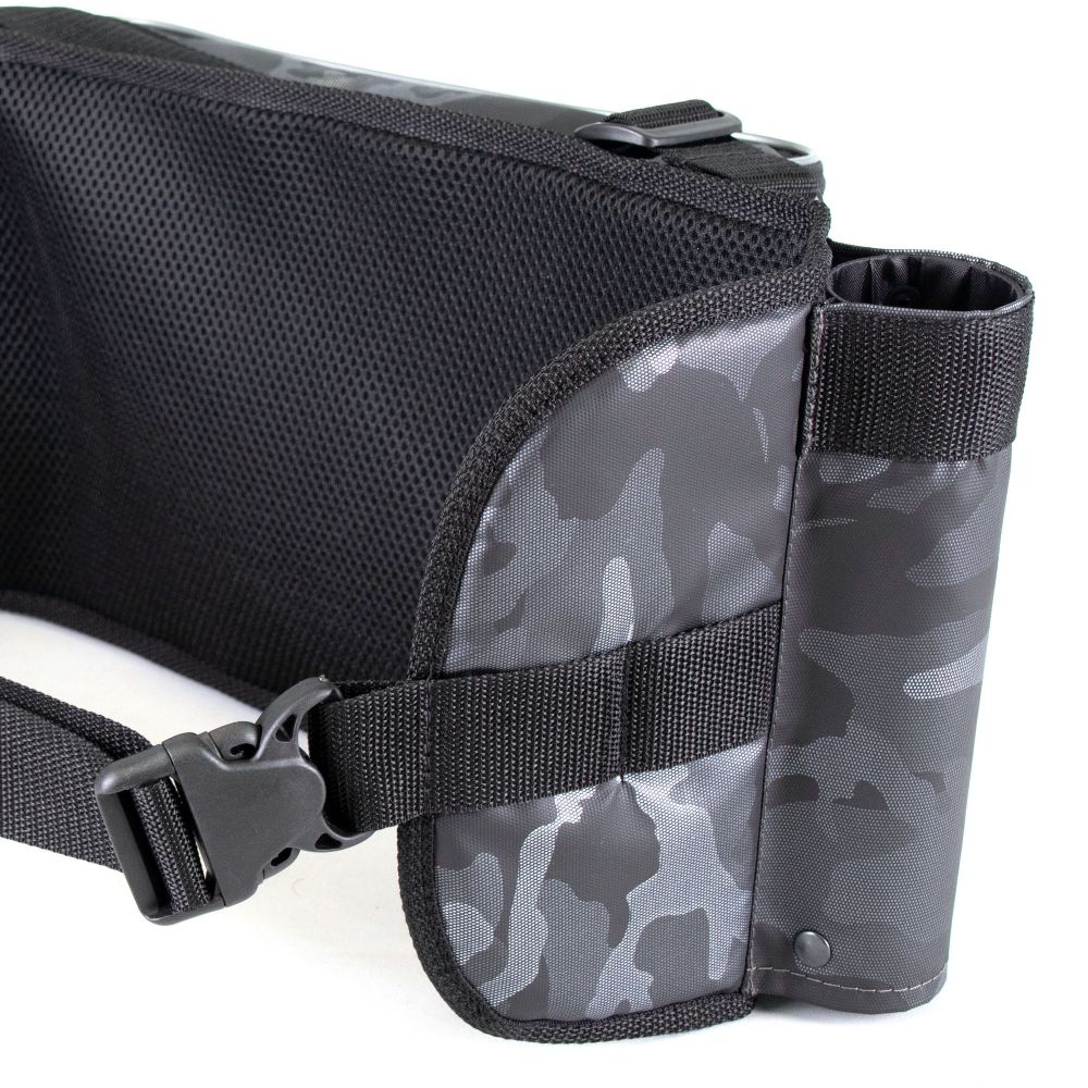 Сумка рыболовная поясная "Yaman" Fishing Belt Bag, 74х22х10 см, цв. сер.камуфляж + 2 кор. LUNO 20/2/