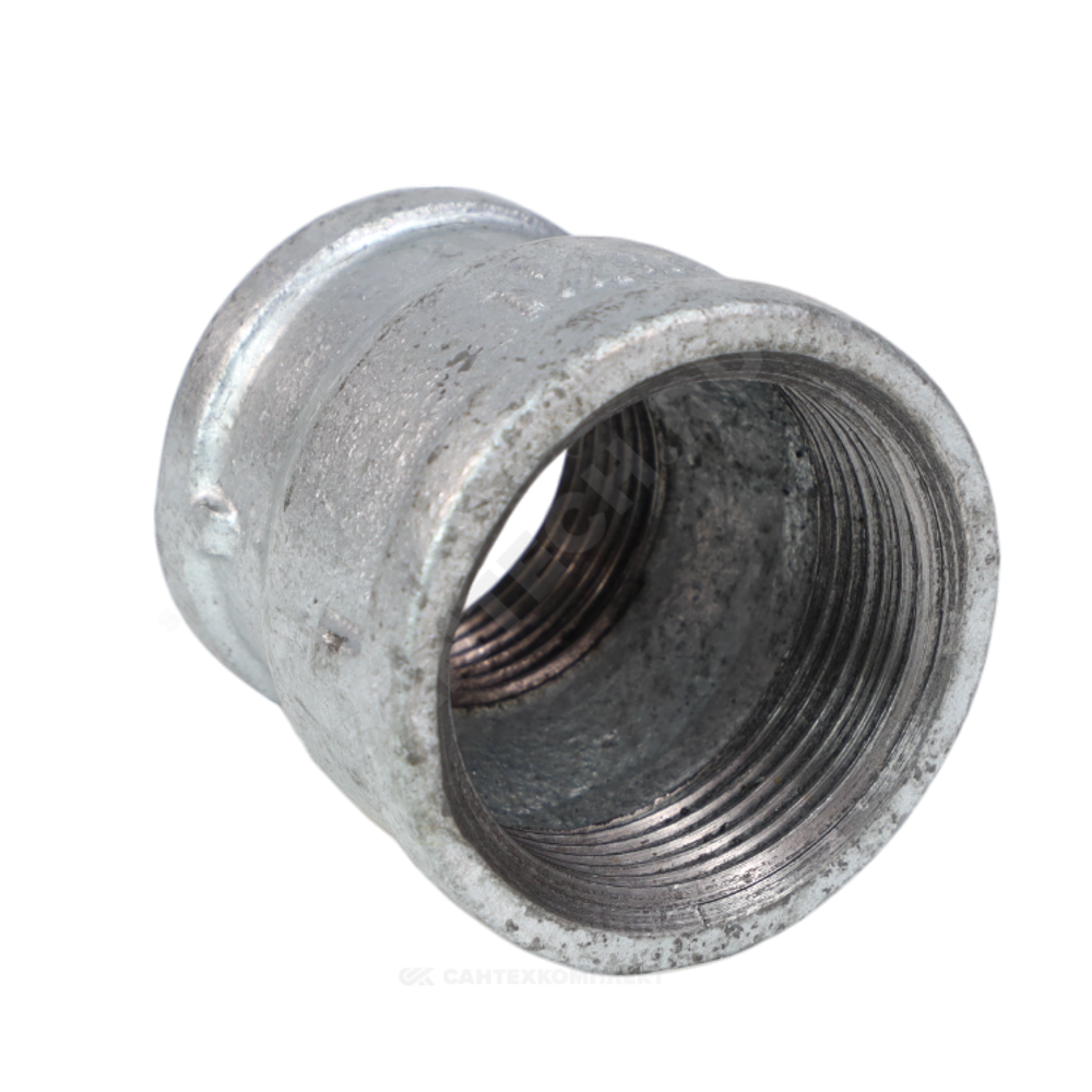 Муфта переходная чугун оц Ду 32х25 (1 1/4"х1") ВР Fittex PLUS