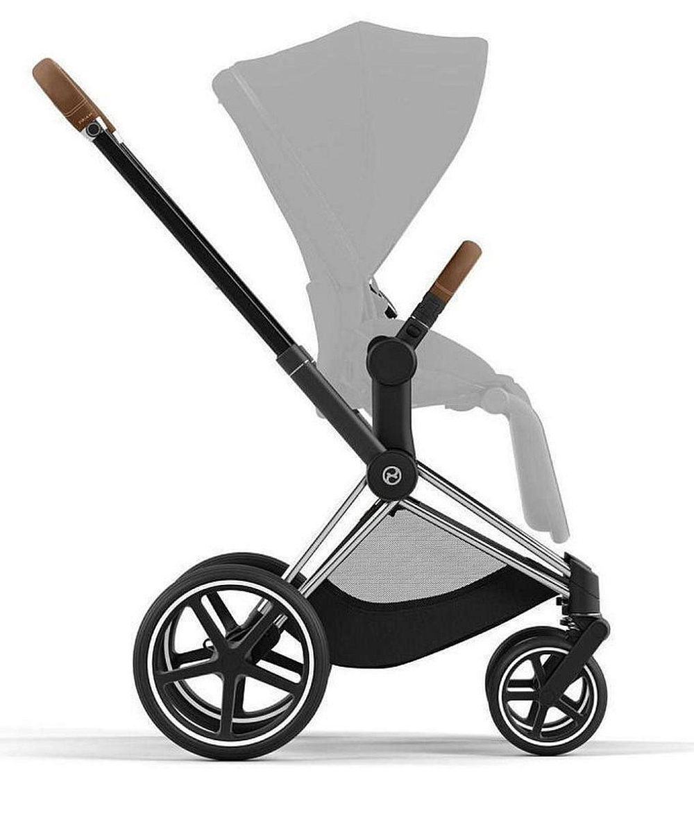 Коляска Cybex Priam IV Chrome Brown complete и автокресло Cloud G i-Size Ocean Blue Plus 3 в 1 Mirage Grey