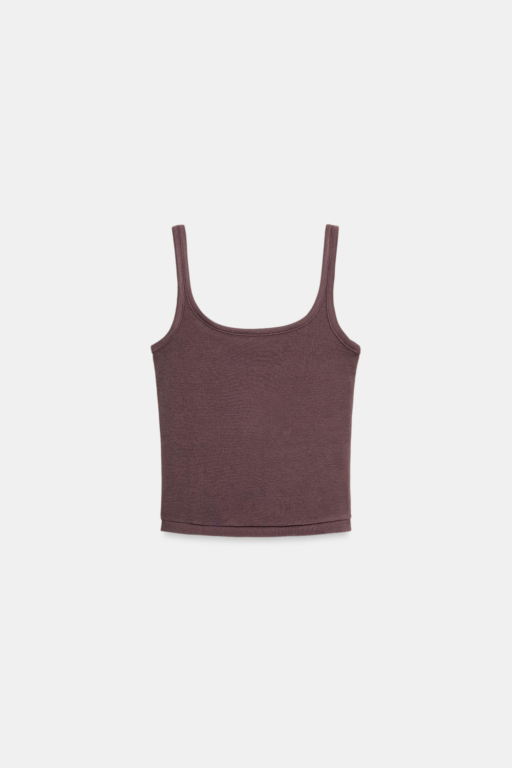 ТОП НА БРЕТЕЛЯХ ИЗ ХЛОПКА И МОДАЛА — ZARA