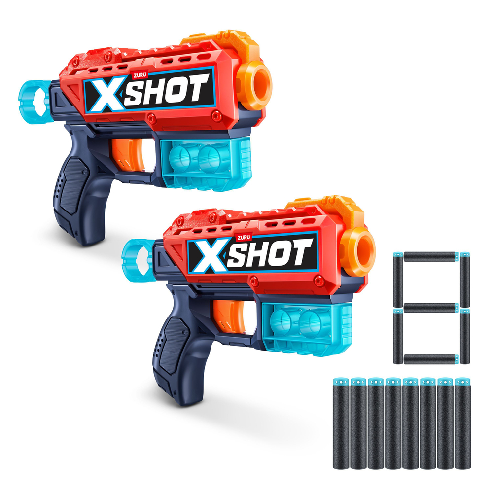 Пистолет X-Shot excel набор пистолетов с отдачей (2 пистолета и мишени)