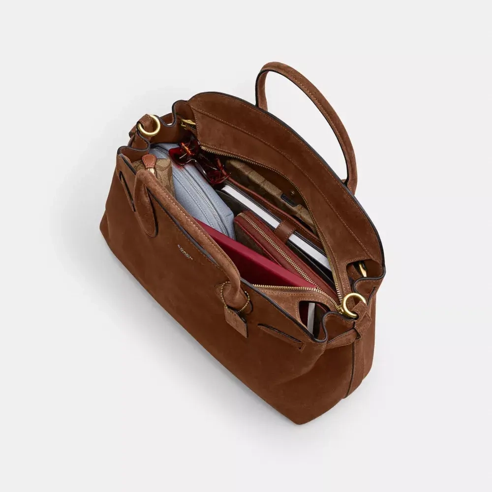 COACH СУМКА SOFT EMPIRE 40, КОРИЧНЕВЫЙ