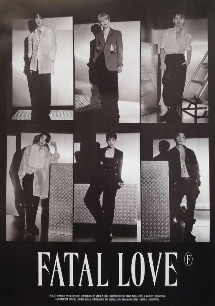 Официальный постер MONSTA X - FATAL LOVE (4 ver.) Официальный постер MONSTA X - FATAL LOVE (4 ver.)