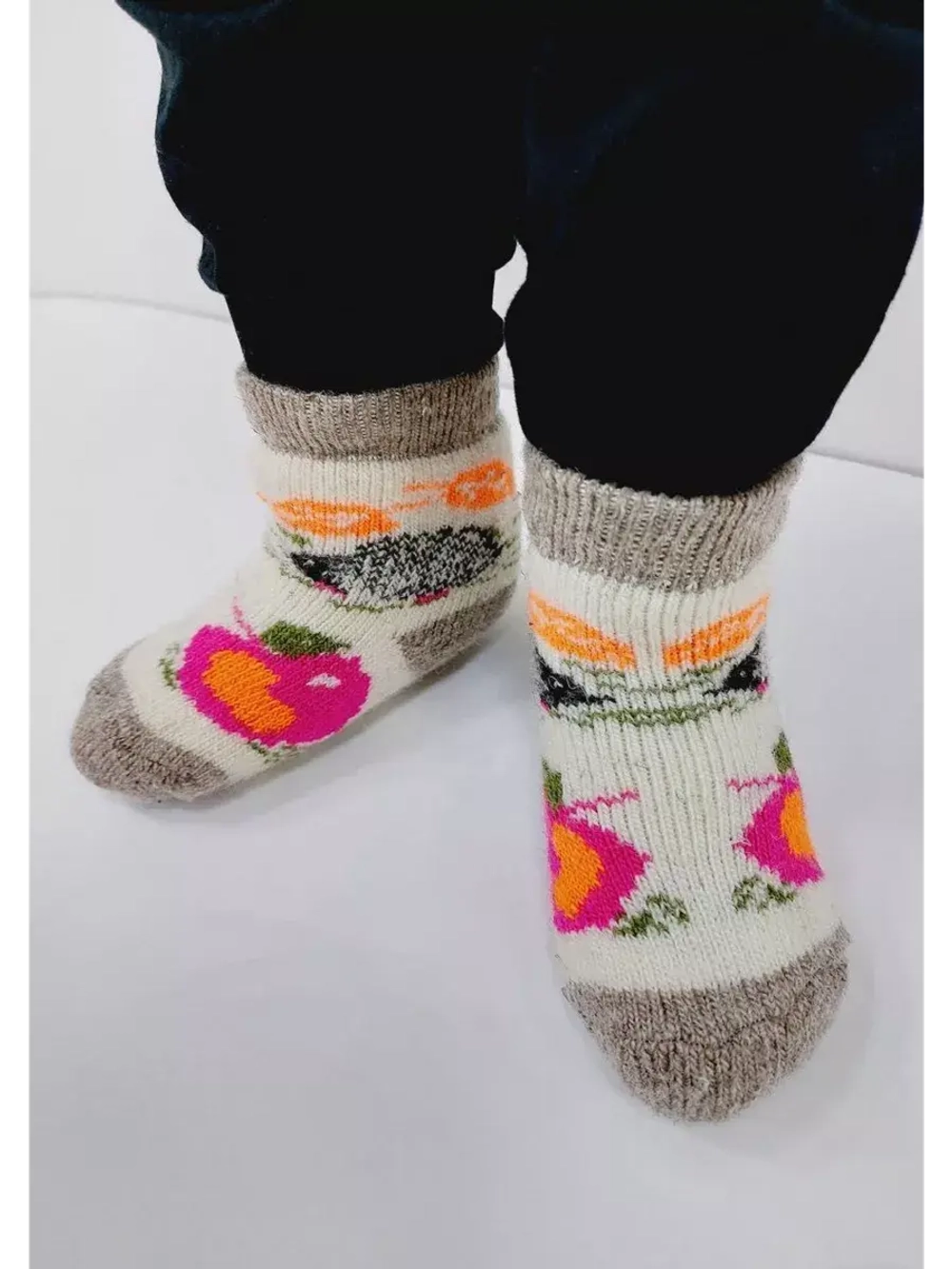 Детские носки шерстяные.