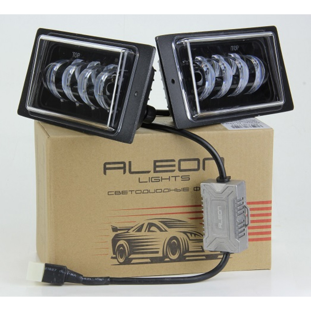 ПТФ LED 2110 9-30V 45W (W) 1линз 1реж 6000K CSP4570 (пара) ALEON #AL-10W-1
