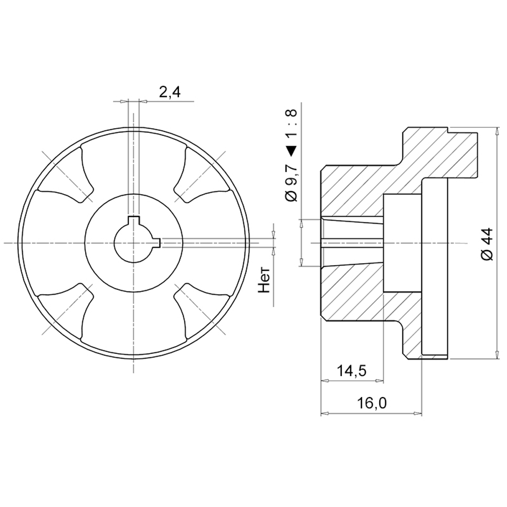 Полумуфта SGEA01FS100