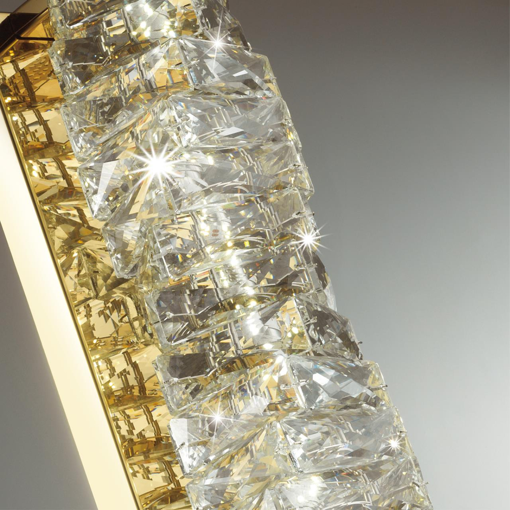 4999/15WL HALL ODL23 623 золотой/прозрачный/металл/хрусталь Бра LED 15W 4000K STRAZA
