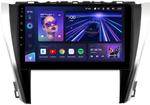 Магнитола для Toyota Camry 55 2014-2018 (рамка серебристо-черная) - Teyes CC3 Android 10, Быстрая, CarPlay, SIM-слот
