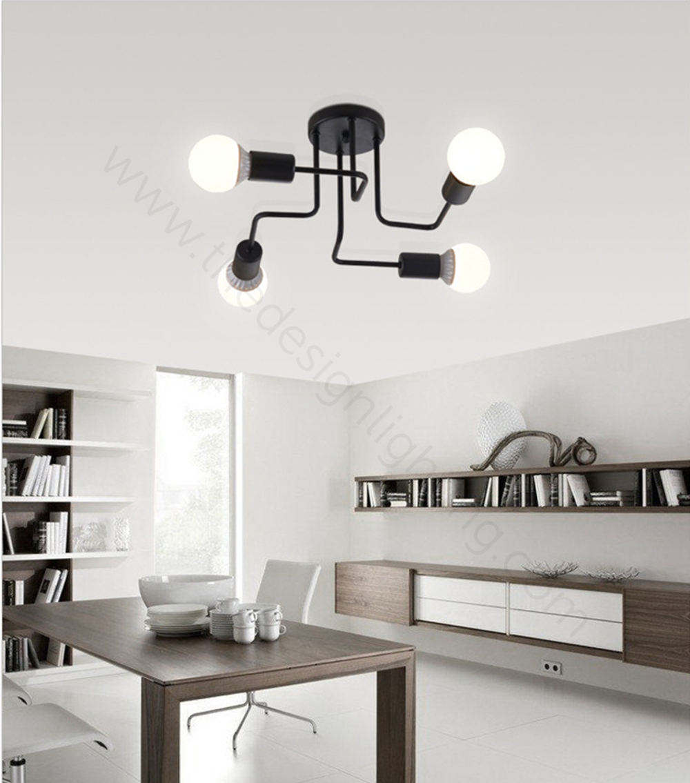 Ceiling design lamp Spider  (4 lampshade )