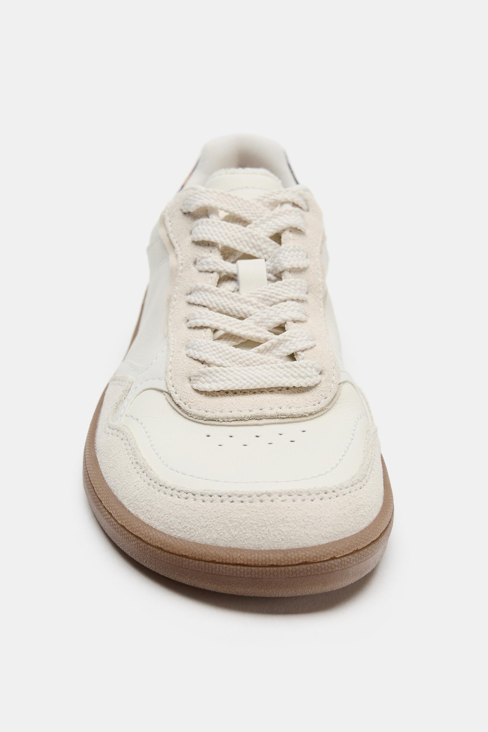 ZARA КОМБИНИРОВАННЫЕ КРОССОВКИ BAREFOOT, БЕЛЫЙ