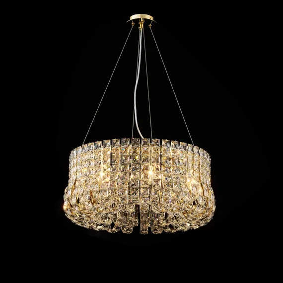 Люстра подвесная NewRgy T20-ф600*H270(1200) H GOLD, 8×40 Вт, золотая