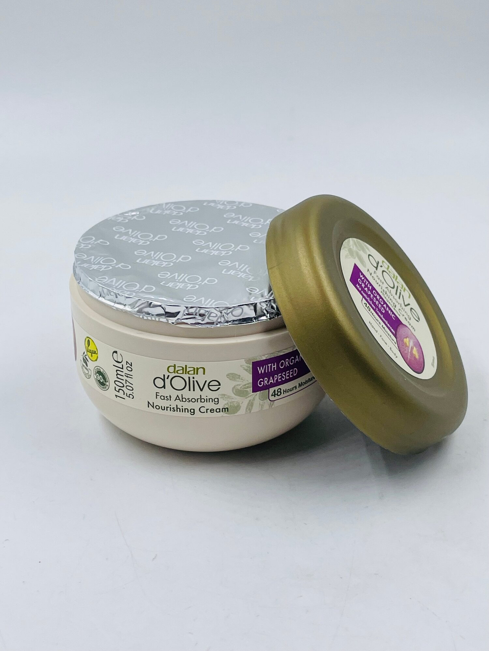 Крем Оливковый с маслом виноградных косточек Dalan d'Olive, 150 мл (Турция)