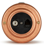 Розетка информационная RJ45+TV (CAT.5E), черная, Натуральная Медь VINTAGE-BRASS 40405-7