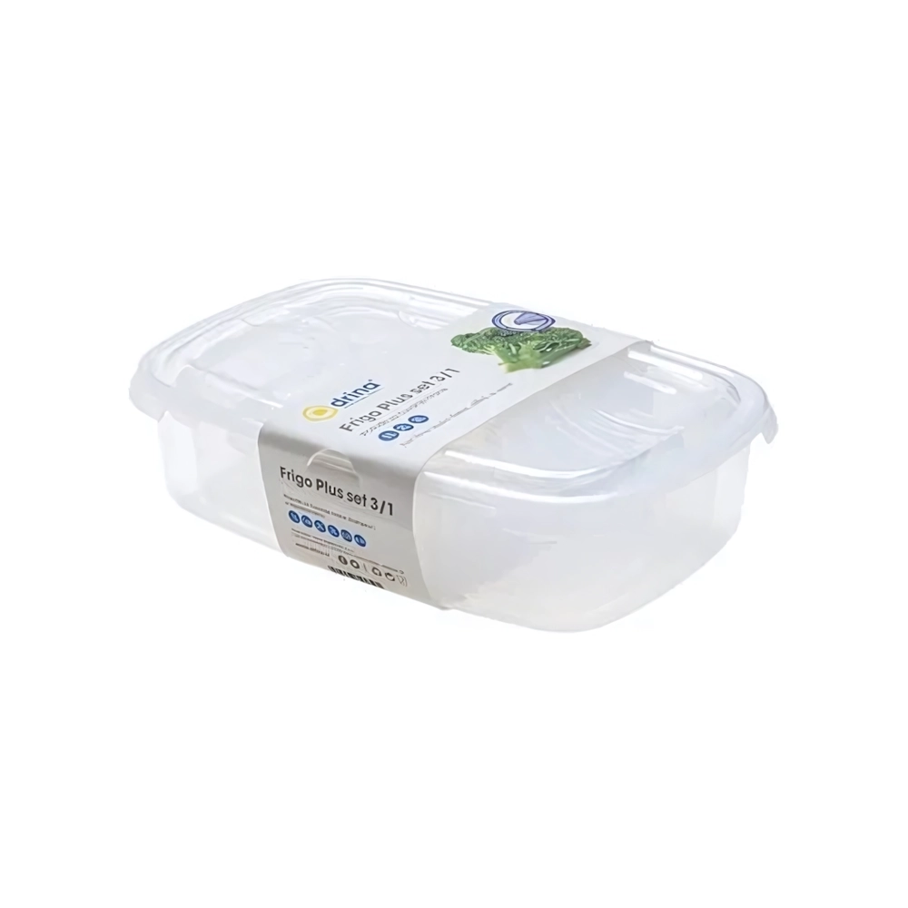 Набор контейнеров для хранения продуктов DRINA Frigo Плюспрозрачный