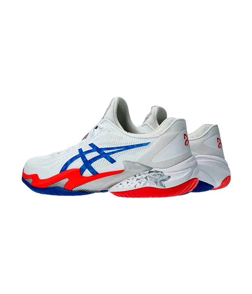 Asics Court FF 3 Novak Clay Белый-Asics Синие кроссовки