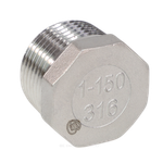 Заглушка сталь нерж Ду 50 (2") НР Benarmo