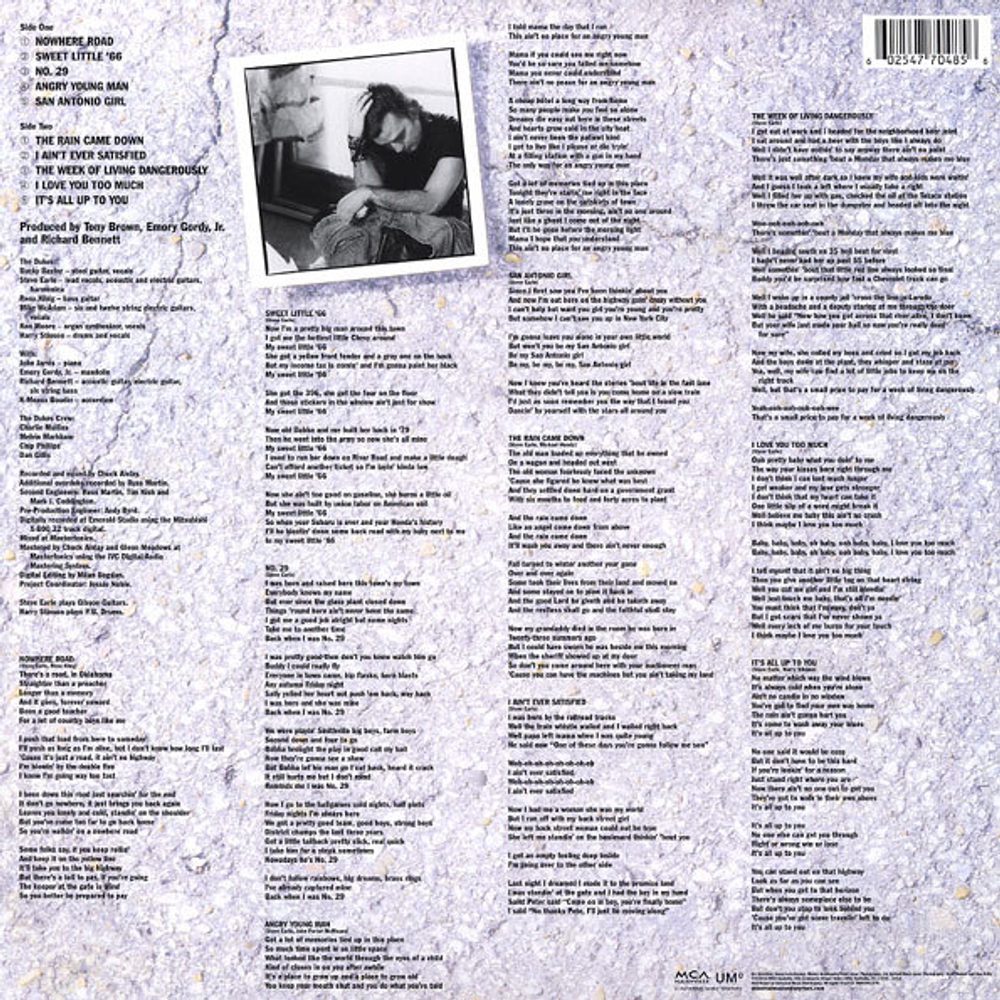 Steve Earle & The Dukes / Exit 0 (LP)