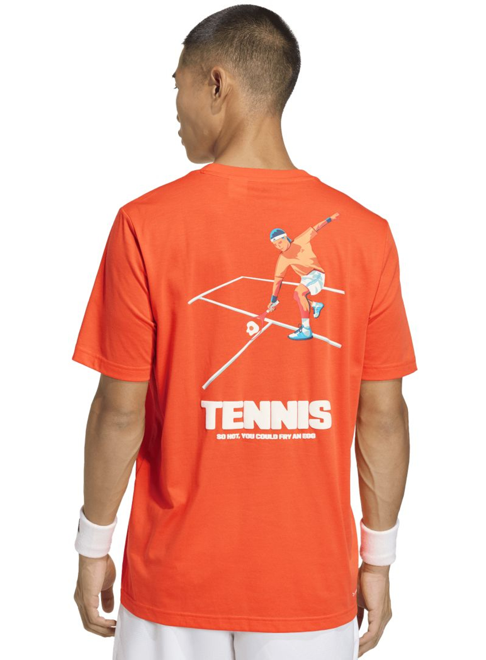 Теннисная футболка Adidas Hot Egg Graphic - pure orange