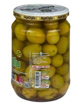 Оливки зеленые AgaOglu Soslu в соусе пряные 720 г