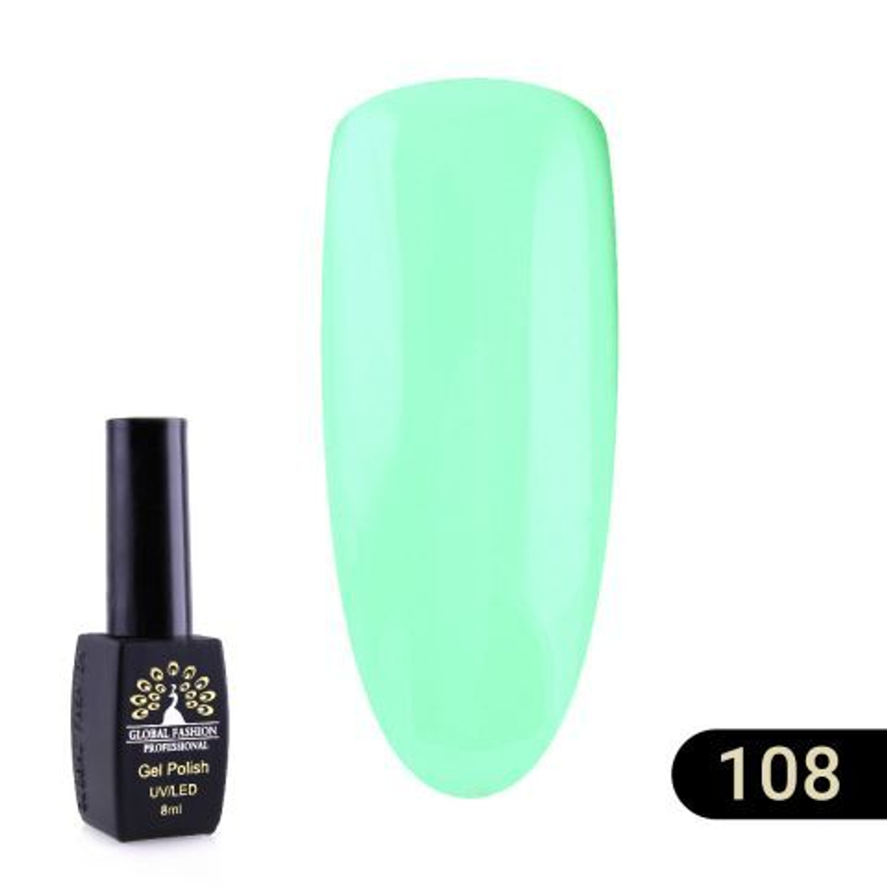 Гель лак BLACK ELITE 108, Global Fashion 8 мл