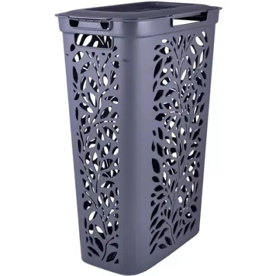 Корзина для белья Leaves 40л 440х635мм (серый)