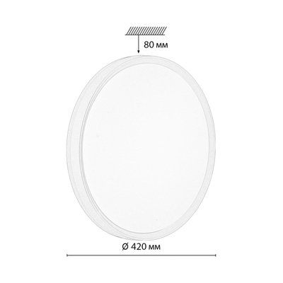7708/DL COLOR SN 154 Светильник пластик/белый/розовый LED 48Вт 4000К D420 IP43 KEZO PINK